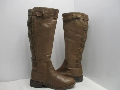 Yellow Box Katheron Brown Leather Knee High Riding Boots Womens Size 7.5 M - Image 1 of 4