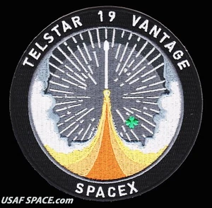 Authentischer TELSTAR 19 VANTAGE - SPACEX FALCON 9 Start - SATELLITENMISSION PATCH - Bild 1 von 6