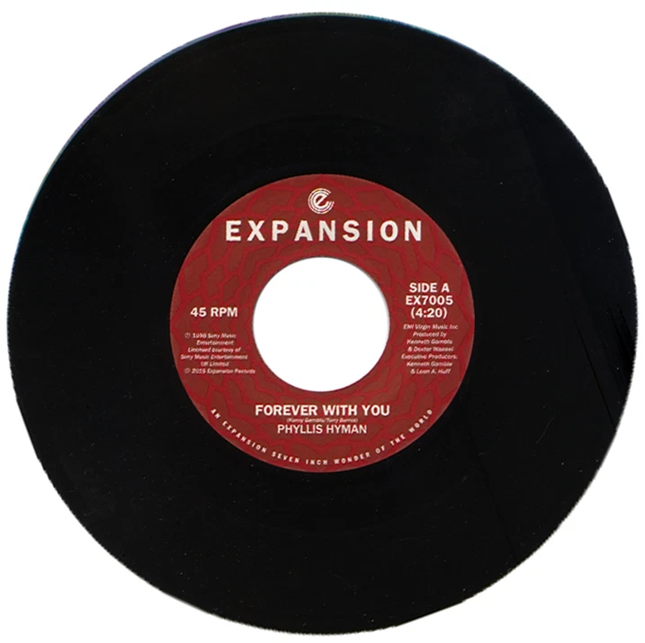 PHYLLIS HYMAN  "FOREVER WITH YOU c/w SET A LITTLE TRAP" 1998 SOUL - Image 1 of 2