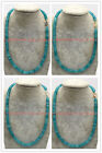 New Fashion 3x6mm Cylinder Blue Amazonite Gemstone Beads Necklace 16-36in