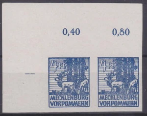 MECKLENBURG SBZ 1946 Mi.: 30 x - ESQUINA DE LUJO 2 RAYAS - **Nuevo correo** - Imagen 1 de 1