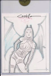 2009 BENCHWARMER - CASE TOPPER - CASTILLO SKETCH CARD - 1/1 - Picture 1 of 1