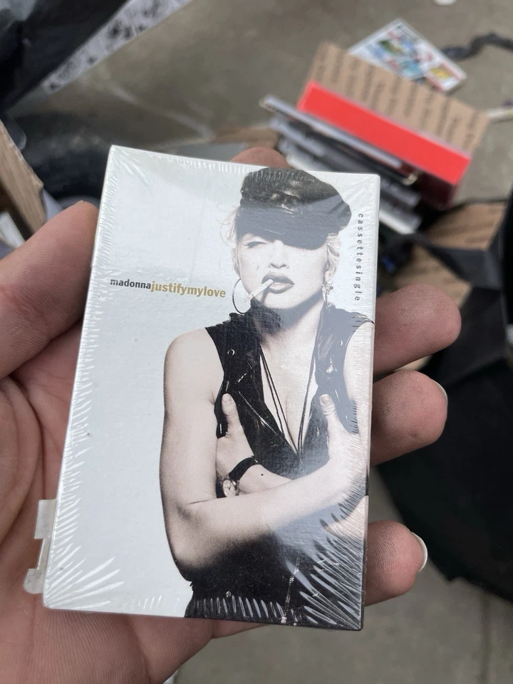 MADONNA - 'Justify My Love' Cassette Tape Single Cassingle 1990 Factory Sealed - Image 1 of 3