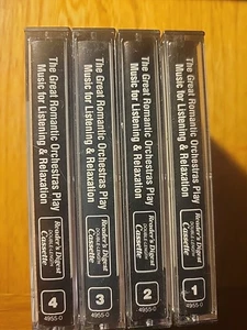 the great romantic orchestra   4 tapes   readers digest    cassette - Picture 1 of 10
