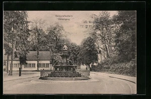 Kaiserslautern, Waldeingang mit Brunnen, Ansichtskarte 1913  - Picture 1 of 2