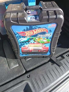 Hot Wheels Rolling 110 Car Case Hard Shell Carrying Case W/Handle & Wheels - Picture 1 of 2