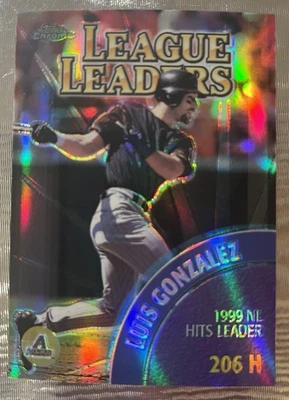 2000 Topps cromo refractor #466 líderes de la liga Derek Jeter Yankees Salón de la fama SSP Foto 1 de 2