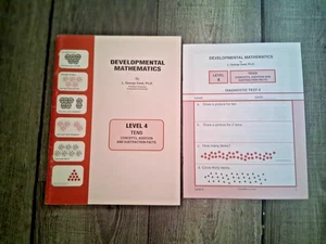 Developmental Mathematics math Level 4 Student Book Workbook + Test SAAD - Picture 1 of 2