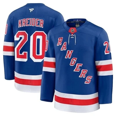 NHL Men's New York Rangers Chris Kreider Fanatics sz 52 Authentic Premium Jersey - Image 1 of 4