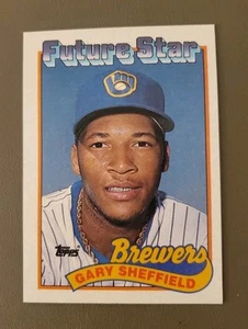 1989 Topps #343 Gary Sheffield Brewers Baseball Card NM-MT - Bild 1 von 2