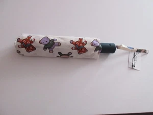 Vera Bradley Automatic Open/Close Umbrella Tossed Teddies Print New With Tag - Picture 1 of 3