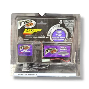 RARE Vintage Tyco R/C 9.6V Turbo Battery Pack & Charger Set New Sealed - Picture 1 of 3
