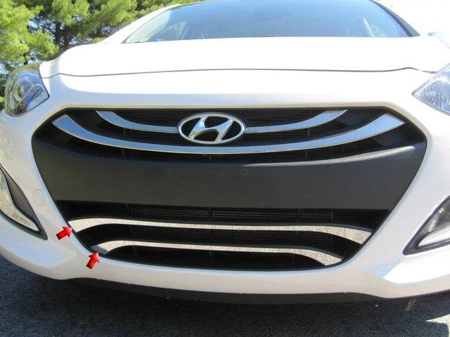 Акцентная решетка из нержавеющей стали 2 шт подходит для Hyundai Elantra 2013-2015 годов выпуска - Изображение 1 из 1