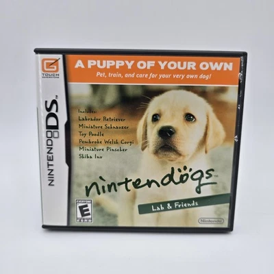 Nintendogs Lab & Friends Nintendo DS Video Game Complete Case Manual Tested Dogs - Image 1 of 4