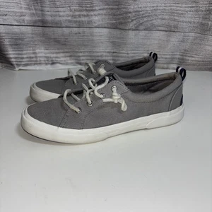 Sperry Damen 7,5 Top-Sider Pier Wave grau Low-Top Sneakers STS85103 Canvas - Bild 1 von 13