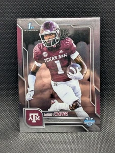 Mario Craver 2025 Bowman University cromo Texas A&M #165 1er - Imagen 1 de 2