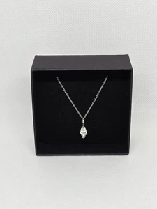 Brillant Erde 18K Weißgold Marquise Diamant Anhänger 3/4 ct tw mit Gutachten & - Bild 1 von 11