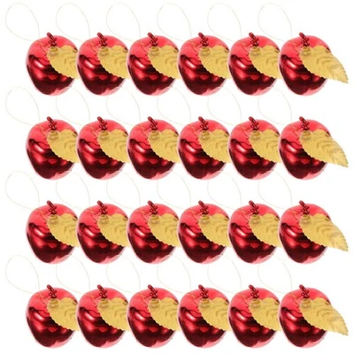  Apfel Weihnachtsschmuck Aepfel Weihnachtsdeko Feiertagsdekoration - Bild 1 von 4