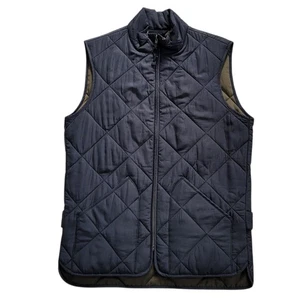 J Crew Mercantile Vest Mens XS Navy Blue Quilted Hunting Hiking Lightweight New - Picture 1 of 15