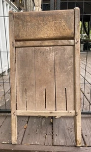 Antique/Vintage Washboard Monarch No 70 RARE Wood Tin - Picture 1 of 8