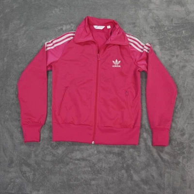 Chaqueta de Pista Y2K Adidas Originales Firebird Rosa Logo Trifolio 2010 Para Mujer M Foto 1 de 4