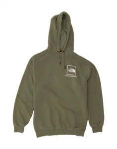 THE NORTH FACE Womens Graphic Hoodie Jumper UK 14 Medium Green Cotton EN15 - Picture 1 of 4