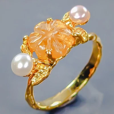 Jewellery Natural Tourmaline Ring 925 Sterling Silver Size 6 /R425694 - Image 1 of 4