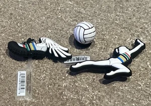 Lot Of 3 Sport Jibbitz Crocs Shoe Charms Swim Tack Feild Volleyball Track Shoe - Picture 1 of 2