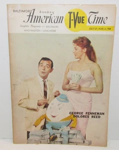 Regional TV Guide, Baltimore American T-Vue Time 1958 George Fenneman - Picture 1 of 1