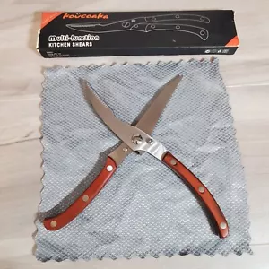 Forbici Cucina Acciaio Inox Nuove Pollame Carne Verdure Blocco Sicurezza - Foto 1 di 8