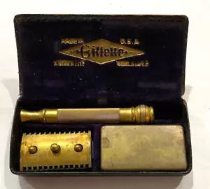 De colección - Navaja de seguridad Gillette / Caja de hojas / Hojas adicionales / Estuche - Hecho en EE. UU. - Imagen 1 de 19