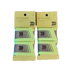 2x All In Motion Reflective Bands Lime Green & Gray One Size Fits Most - Picture 1 of 3