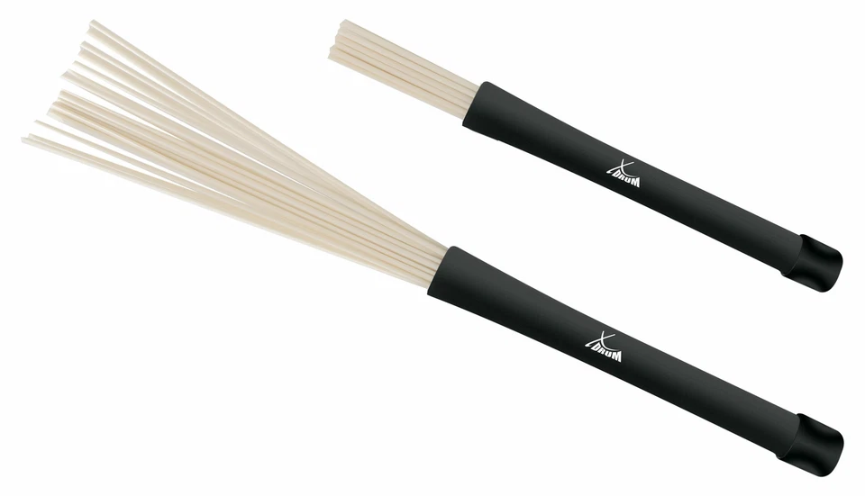 Jazz Besen Drum Sticks Nylon Brushes Schlagzeugbesen Snare Percussion Blau Paar - Bild 1 von 1