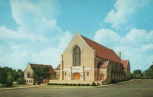 1956 WOODMONT BAPTIST CHURCH Hillsboro Rd NASHVILLE TENNESSEE POSTCARD - Picture 1 of 2