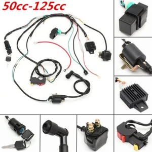 50-125cc ATV Quad Kabelbaum Set Magnetspule CDI Gleichrichter Electro Zündung - Picture 1 of 11