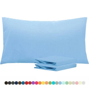 Fundas de almohada serie 1800 de 2 piezas fundas de almohada tamaño estándar o king fundas de almohada de fácil cuidado - Imagen 1 de 84