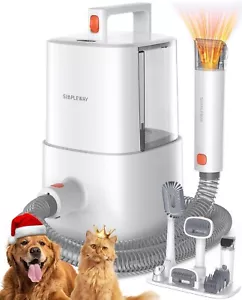 Dog Vacuum Grooming Kit for Shedding: 2.5L Professional Hair Clippers Pet Groom. - Picture 1 of 7