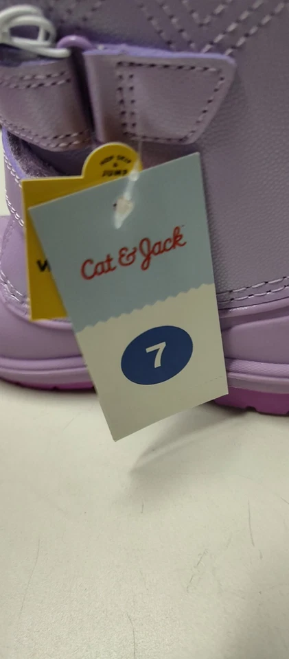 学步儿童丹佛冬季靴 - 猫和杰克 - 紫色 — 第 1/1 张图片