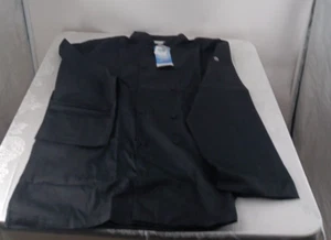 Chef Works Cook Shirt Men's 2XL Black Cool Vent Long Sleeve Button - Picture 1 of 7
