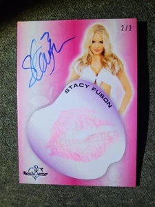 2017 Benchwarmer autentico bacio autografato ๐ Card Stacy Fuson 2/2 bella! - Foto 1 di 3