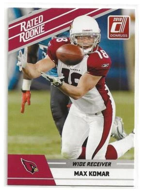 2010 Panini Donruss Rated Rookie Max Komar Rookie Card  - Image 1 of 2