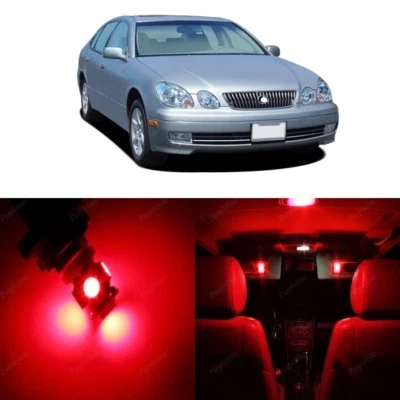 14 x Kit de luces interiores LED rojas para Lexus GS300 GS400 GS430 1998-2005 + HERRAMIENTA Foto 1 de 4