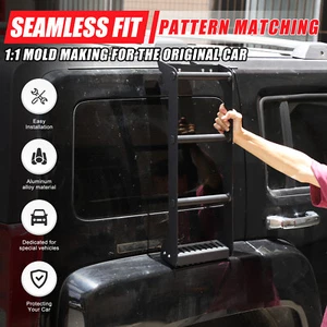 Alloy Car Rear Side Window Ladder Climbing Top Rack For Hummer H3 2005-2009 - Picture 1 of 12