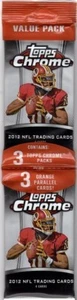 (1) 2012 Topps Chrome Football Retail Factory Sealed Value Pack (15 Cards) - Bild 1 von 2