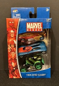 Marvel Heroes - 3 Car Pack - Iron Man, Spiderman & Hulk - MGA - 2006 - New - Picture 1 of 6