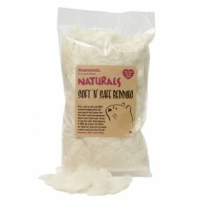 ROSEWOOD Palisander Kleintier Bettwäsche Natural weich n sicher Kapok Faser Hamster Mäuse Vogel