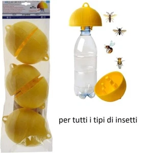 6x Killa TAPPO TRAPPOLA ECOLOGICA BIO  PER CALABRONI VESPE MOSCHE e DROSOPHILA - Foto 1 di 1