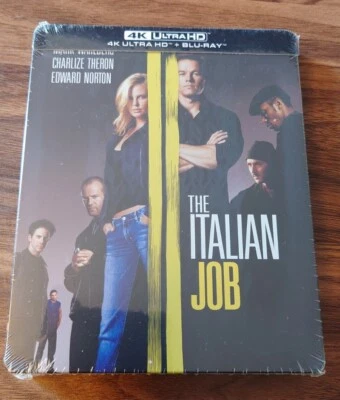 THE ITALIAN JOB (2003) 4K+BD  STEELBOOK [BLU-RAY] - Italian Import - Image 1 of 4