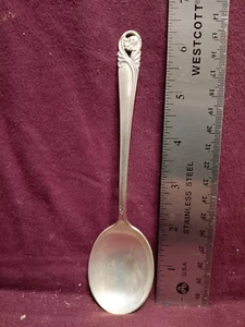 International Sterling SPRING GLORY ROUND BOWL SOUP SPOON 6 1/2" 40g No Monogram - Picture 1 of 5