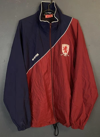 ERREA MEN'S FC MIDDLESBROUGH 2003/2004 JACKET WINDBREAKER SOCCER FOOTBALL SIZE L Cover